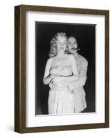 Marilyn Monroe, Groucho Marx, Love Happy, 1949-null-Framed Photographic Print