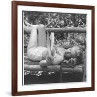 Marilyn Monroe in California-Ed Clark-Framed Photographic Print