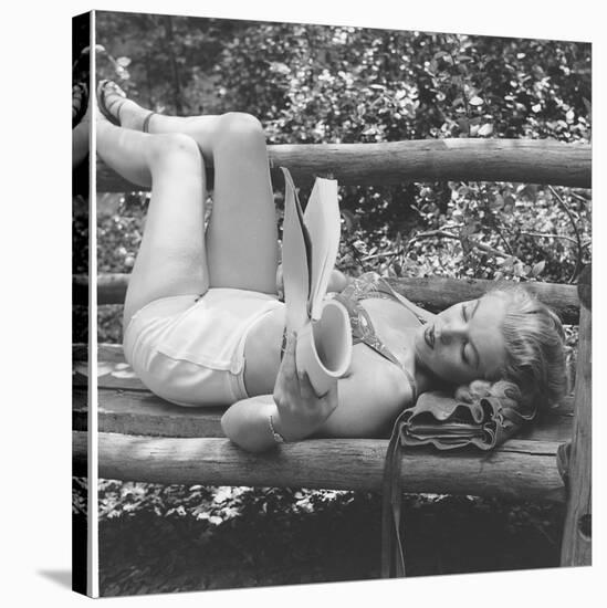 Marilyn Monroe in California-Ed Clark-Stretched Canvas