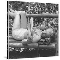 Marilyn Monroe in California-Ed Clark-Stretched Canvas