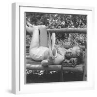 Marilyn Monroe in California-Ed Clark-Framed Premium Photographic Print