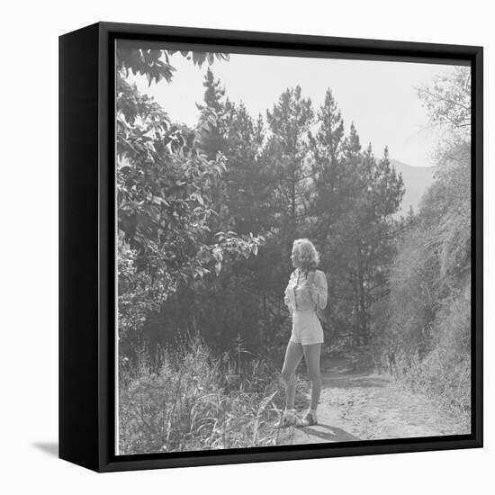 Marilyn Monroe in California-Ed Clark-Framed Stretched Canvas