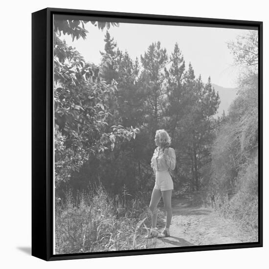 Marilyn Monroe in California-Ed Clark-Framed Stretched Canvas