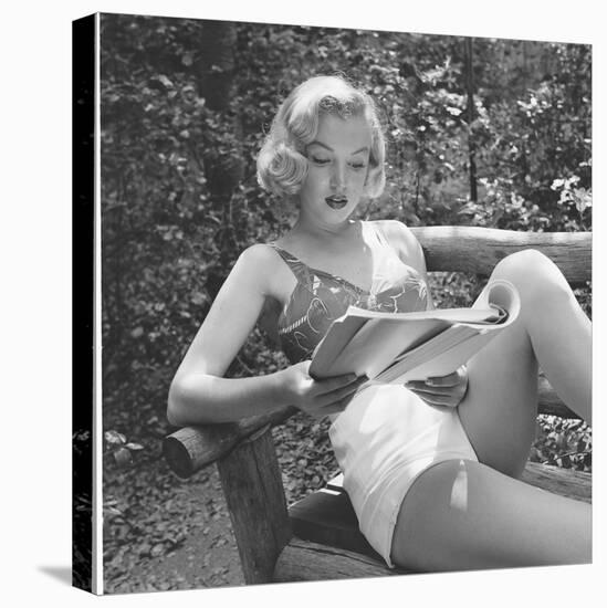 Marilyn Monroe in California-Ed Clark-Stretched Canvas