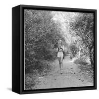 Marilyn Monroe in California-Ed Clark-Framed Stretched Canvas