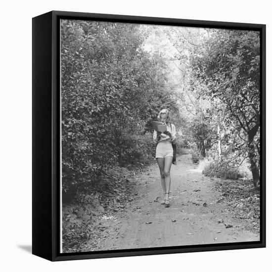 Marilyn Monroe in California-Ed Clark-Framed Stretched Canvas