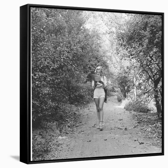 Marilyn Monroe in California-Ed Clark-Framed Stretched Canvas