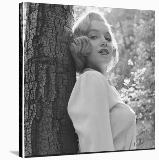 Marilyn Monroe in California-Ed Clark-Stretched Canvas