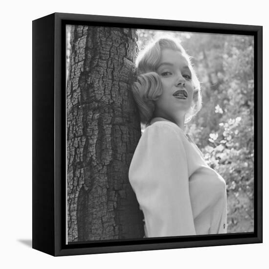 Marilyn Monroe in California-Ed Clark-Framed Stretched Canvas