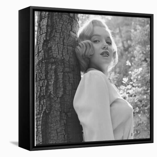 Marilyn Monroe in California-Ed Clark-Framed Stretched Canvas