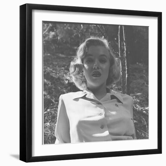 Marilyn Monroe in California-Ed Clark-Framed Premium Photographic Print