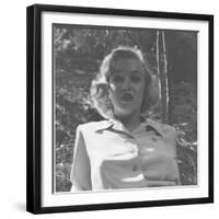 Marilyn Monroe in California-Ed Clark-Framed Photographic Print