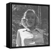 Marilyn Monroe in California-Ed Clark-Framed Stretched Canvas