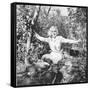 Marilyn Monroe in California-Ed Clark-Framed Stretched Canvas