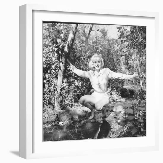 Marilyn Monroe in California-Ed Clark-Framed Photographic Print