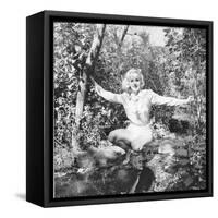 Marilyn Monroe in California-Ed Clark-Framed Stretched Canvas