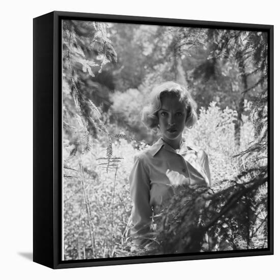 Marilyn Monroe in California-Ed Clark-Framed Stretched Canvas