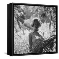 Marilyn Monroe in California-Ed Clark-Framed Stretched Canvas