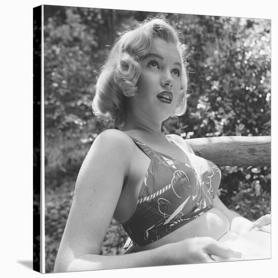 Marilyn Monroe in California-Ed Clark-Stretched Canvas