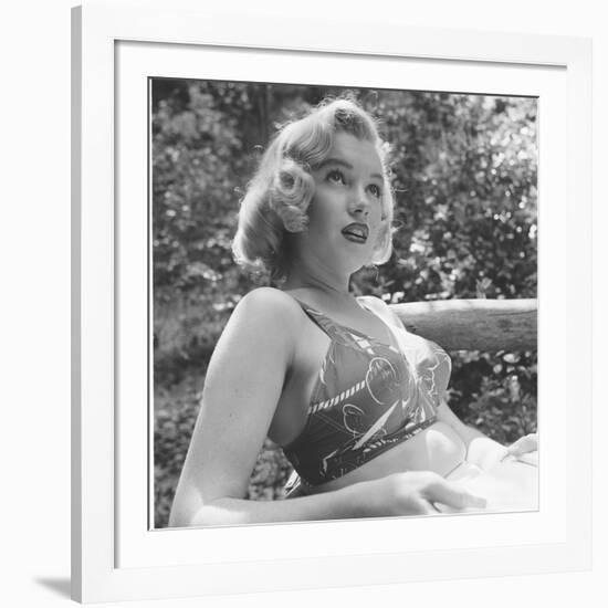 Marilyn Monroe in California-Ed Clark-Framed Photographic Print