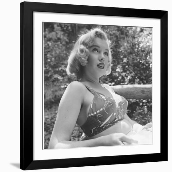 Marilyn Monroe in California-Ed Clark-Framed Photographic Print