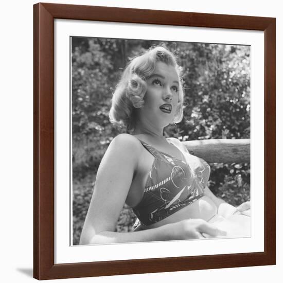 Marilyn Monroe in California-Ed Clark-Framed Photographic Print