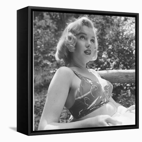 Marilyn Monroe in California-Ed Clark-Framed Stretched Canvas