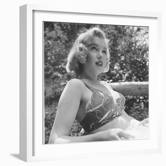 Marilyn Monroe in California-Ed Clark-Framed Photographic Print