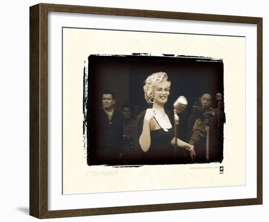 Marilyn Monroe In Korea-British Pathe-Framed Giclee Print