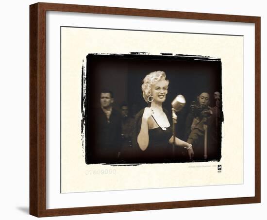 Marilyn Monroe In Korea-British Pathe-Framed Giclee Print