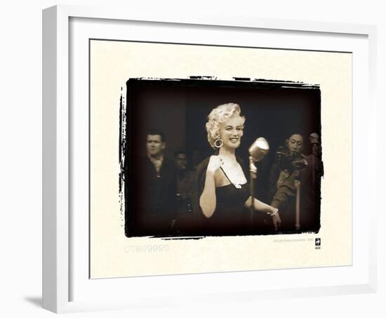 Marilyn Monroe In Korea-British Pathe-Framed Giclee Print