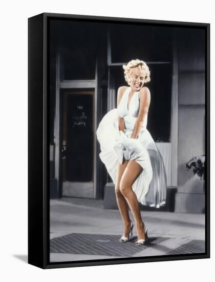 Marilyn Monroe in 'The Seven Year Itch', 1955-null-Framed Stretched Canvas