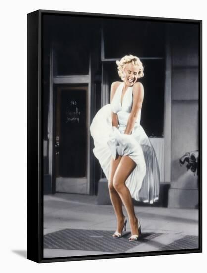 Marilyn Monroe in 'The Seven Year Itch', 1955-null-Framed Stretched Canvas