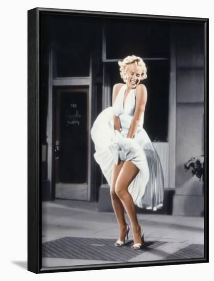 Marilyn Monroe in 'The Seven Year Itch', 1955-null-Framed Photo