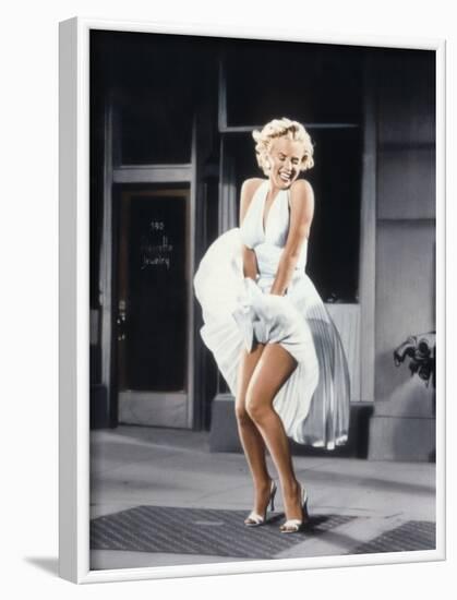 Marilyn Monroe in 'The Seven Year Itch', 1955-null-Framed Photo