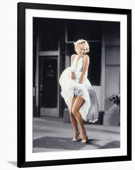 Marilyn Monroe in 'The Seven Year Itch', 1955-null-Framed Photo