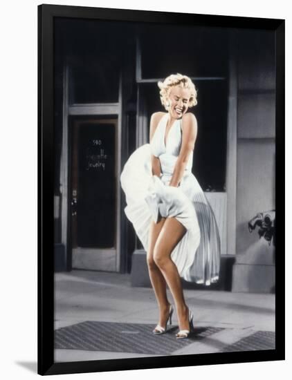 Marilyn Monroe in 'The Seven Year Itch', 1955-null-Framed Photo