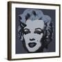 Marilyn Monroe (Marilyn), 1967 (black)-Andy Warhol-Framed Art Print