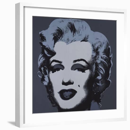 Marilyn Monroe (Marilyn), 1967 (black)-Andy Warhol-Framed Art Print