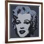 Marilyn Monroe (Marilyn), 1967 (black)-Andy Warhol-Framed Art Print