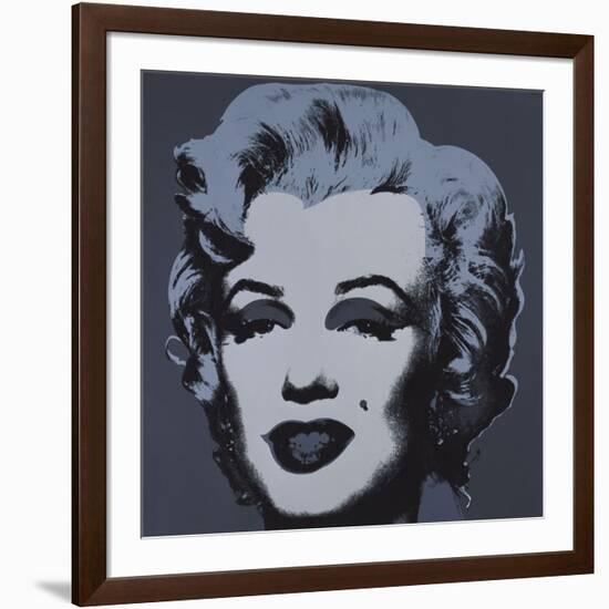 Marilyn Monroe (Marilyn), 1967 (black)-Andy Warhol-Framed Art Print