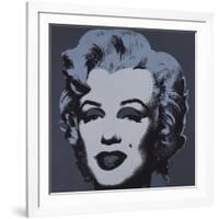 Marilyn Monroe (Marilyn), 1967 (black)-Andy Warhol-Framed Art Print