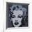 Marilyn Monroe (Marilyn), 1967 (black)-Andy Warhol-Framed Art Print