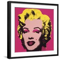 Marilyn Monroe (Marilyn), 1967 (hot pink)-Andy Warhol-Framed Art Print