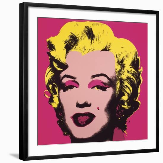 Marilyn Monroe (Marilyn), 1967 (hot pink)-Andy Warhol-Framed Art Print