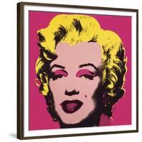 Marilyn Monroe (Marilyn), 1967 (hot pink)-Andy Warhol-Framed Art Print