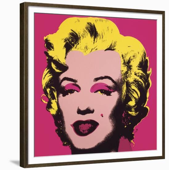 Marilyn Monroe (Marilyn), 1967 (hot pink)-Andy Warhol-Framed Art Print