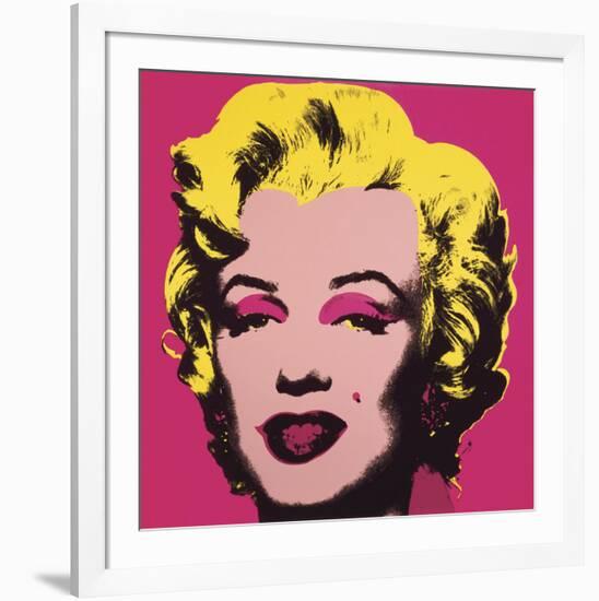 Marilyn Monroe (Marilyn), 1967 (hot pink)-Andy Warhol-Framed Art Print