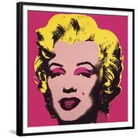 Marilyn Monroe (Marilyn), 1967 (hot pink)-Andy Warhol-Framed Art Print