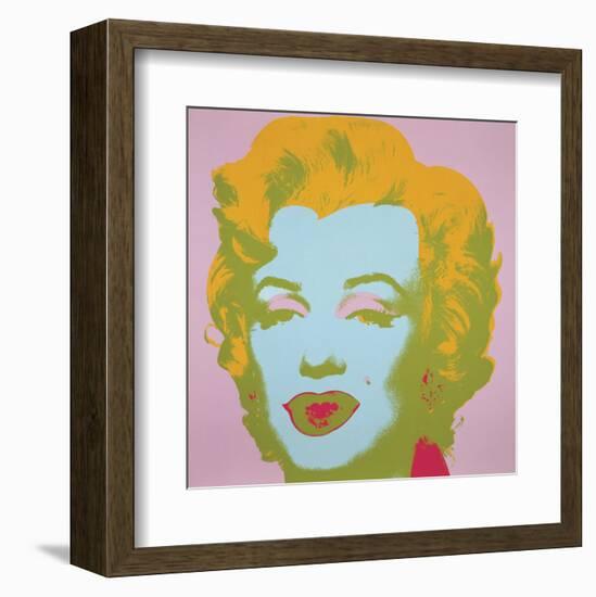 Marilyn Monroe (Marilyn), 1967 (pale pink)-Andy Warhol-Framed Art Print